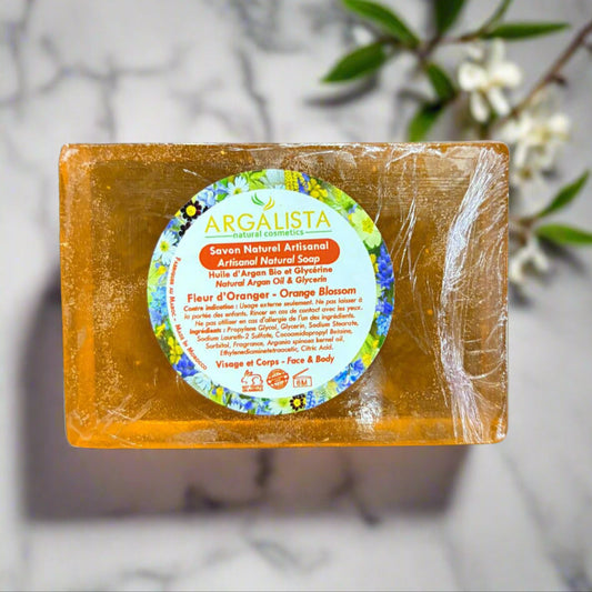 Jabón de argán con flor de naranja